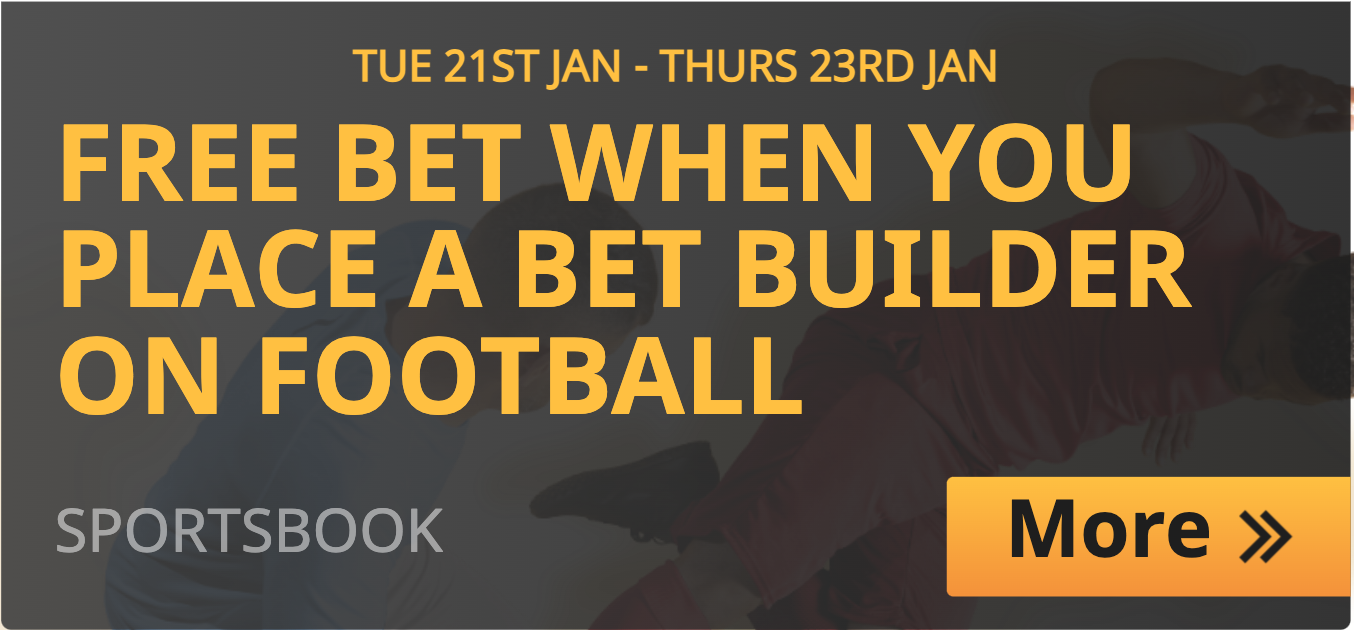 Bet builder offer: free bet when you place a bet builder on football